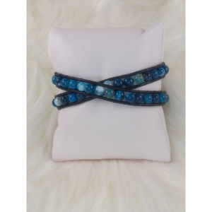 blue wrap bracelet